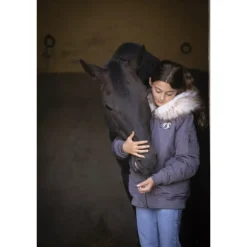 Bombers Lyon Eden by Pénélope Glitter Gris - Enfant