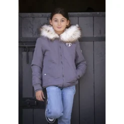 Bombers Lyon Eden by Pénélope Glitter Gris - Enfant