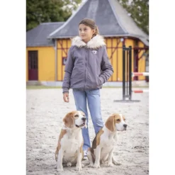 Bombers Lyon Eden by Pénélope Glitter Gris - Enfant