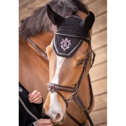 Bonnet Point Sellier - Noir & Rose