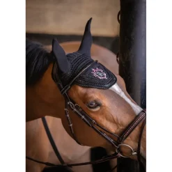 Bonnet Point Sellier - Noir & Rose