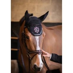 Bonnet Point Sellier - Noir & Rose