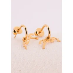 Boucles d'oreilles Créoles Léonie - Doré