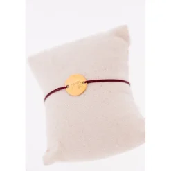 Bracelet Zoé - Doré & Prune