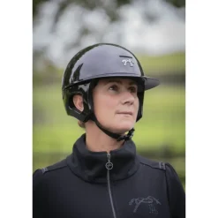 Casque Pénélope by Freejump Visière Longue - Noir Brillant