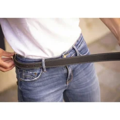 Ceinture Signature Perforée - Noir