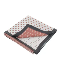 Foulard Mya - Ecru & Rouille