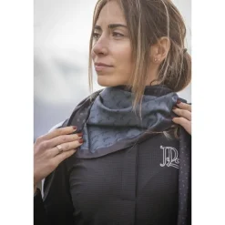 Foulard Mya - Noir & Bleu Canard