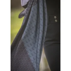 Foulard Mya - Noir & Bleu Canard