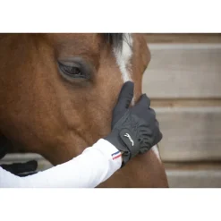 Gants d'Equitation Compétition - Noir