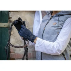 Gants d'Équitation confort - Marine