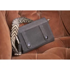 New Phone Pocket Perforée - Noir