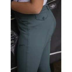 Pantalon d'Équitation Élégance Eden by Pénélope Vert Forêt - Enfant