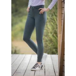 Pantalon d'Équitation Élégance - Vert Forêt