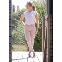 Pantalon d'Équitation Élégance - Rose Poudré