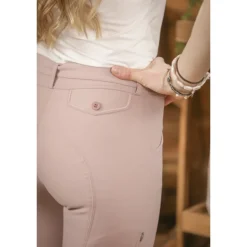 Pantalon d'Équitation Élégance - Rose Poudré