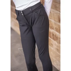 Pantalon d'Équitation Élégance Noir - Enfant