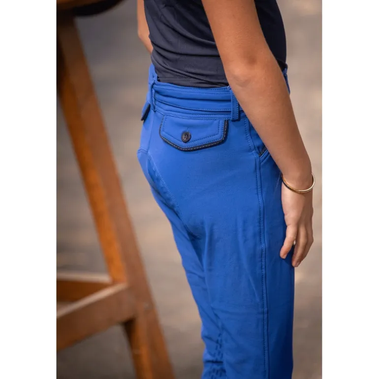 Pantalon d'Équitation Point Sellier Eden by Pénélope Olympic Blue - Enfant