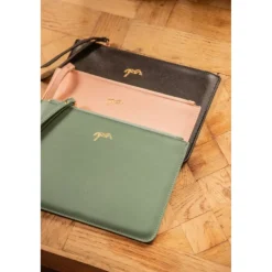Pochette Plate - Vert Sauge