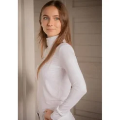 Polo de Concours Florence Manches Longues - Blanc