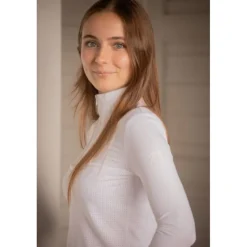 Polo de Concours Florence Manches Longues - Blanc