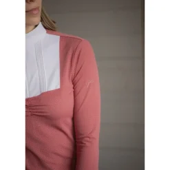 Polo de Concours Florence Manches Longues - Terracotta