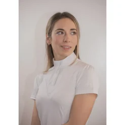 Polo de Concours Las Honey Manches Courtes - Écru