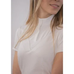 Polo de Concours Las Honey Manches Courtes - Écru