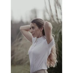 Polo de Concours Las Honey Manches Courtes - Écru