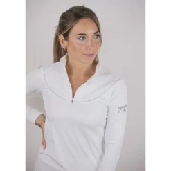 Polo de Concours Toscane Manches Longues - Blanc