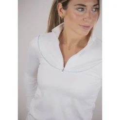 Polo de Concours Toscane Manches Longues - Blanc