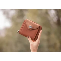 Porte-monnaie Clémence - Cognac Glitter