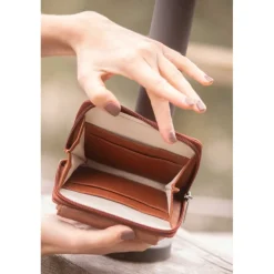 Porte-monnaie Clémence - Cognac Glitter