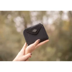 Porte-monnaie Clémence - Noir Glitter