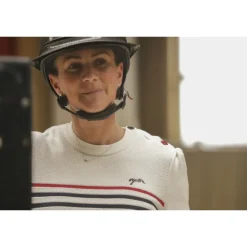 Pull SAINT JAMES x Pénélope Collections Maëlle - Écru Marine & Rouge