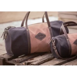 Sac Canvas Bowl Grand Modèle - Rose & Noir
