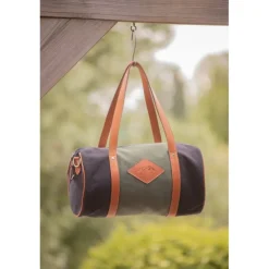 Sac Canvas Bowl Moyen Modèle - Kaki & Noir