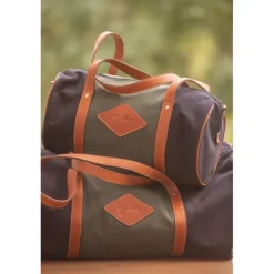 Sac Canvas Bowl Moyen Modèle - Kaki & Noir