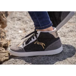 Sneakers Hautes Jupiter - Noir & Gris