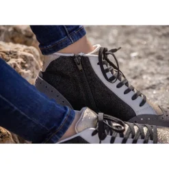 Sneakers Hautes Jupiter - Noir & Gris