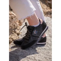 Sneakers Saturne - Noir & Rose Gold