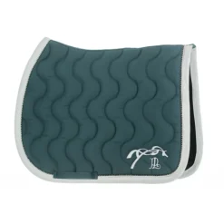 Tapis de selle Diamant - Bleu Canard & Blanc