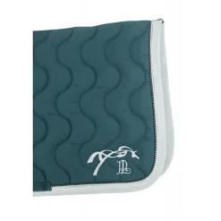 Tapis de selle Diamant - Bleu Canard & Blanc