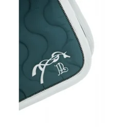 Tapis de selle Diamant - Bleu Canard & Blanc