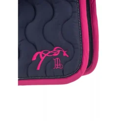 Tapis de selle Diamant - Marine & Fuchsia