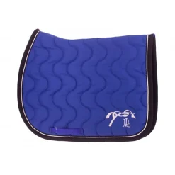 Tapis de selle Eden by Pénélope Diamant - Bleu roi & Noir