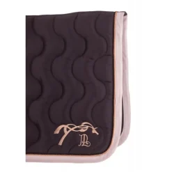 Tapis de selle Eden by Pénélope Diamant - Noir & Rose Gold