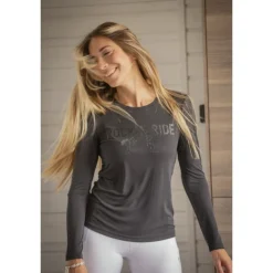 T-shirt Lovely Manches Longues - Anthracite
