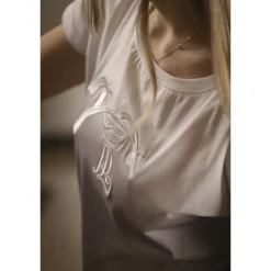 T-Shirt Poppy Strass Tie & Dye Gris - Enfant