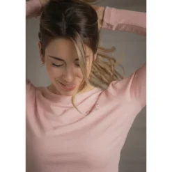 T-shirt Techty Honey Manches Longues - Rose Pâle